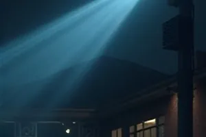《最后的放映员》剧照，放映机光束穿过旧影厅